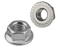 3/8-16 SERR HEX FLANGE NUT 18-8 SS